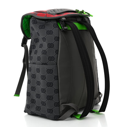Gucci Jersey GG Monogram All Over Pan Sport Double Buckle Backpack Grey Green Multicolor 3 of 10