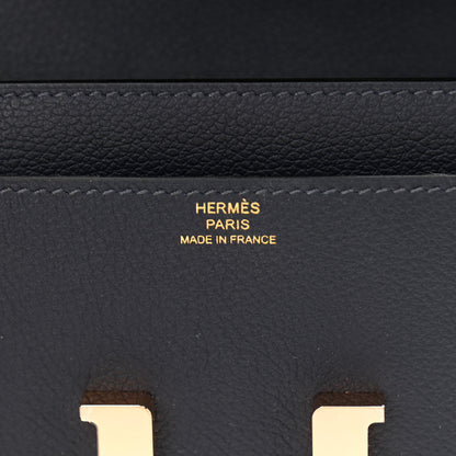 Hermes Evercolor Constance Wallet To Go Bleu Nuit 6 of 11