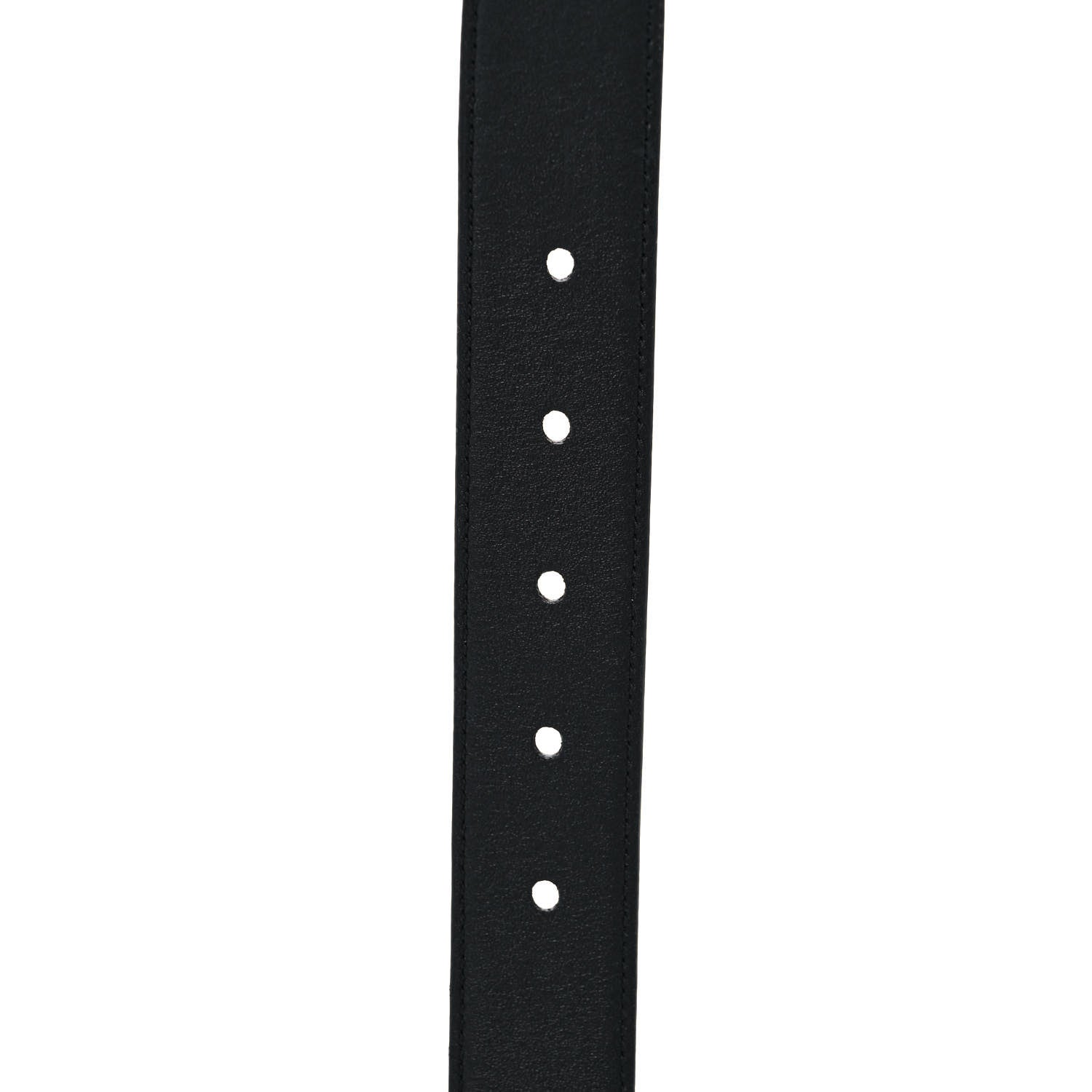 Saint Laurent Goatskin Monogram Cassandre Square Buckle Belt 100 40 Black 4 of 5