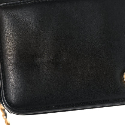 Chanel Caviar Quilted Boy Wallet On Chain WOC Black 10 of 10