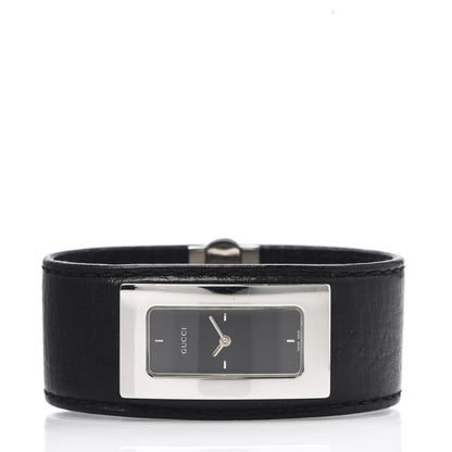 Gucci Stainless Steel Calfskin 18mm 7800S Quartz Watch Black 3 of 11