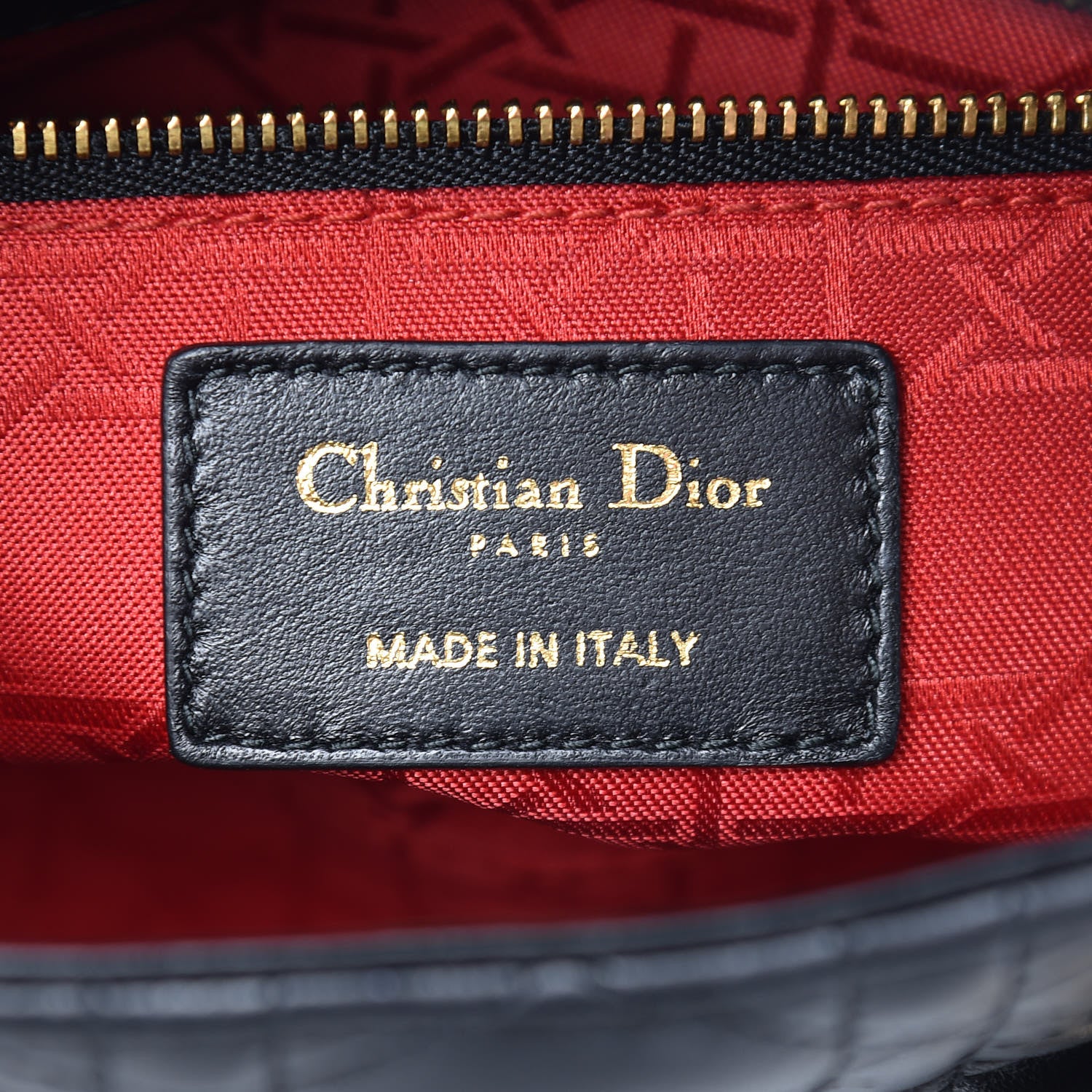 Christian Dior Lambskin Cannage Mini Lady Dior Black 6 of 11