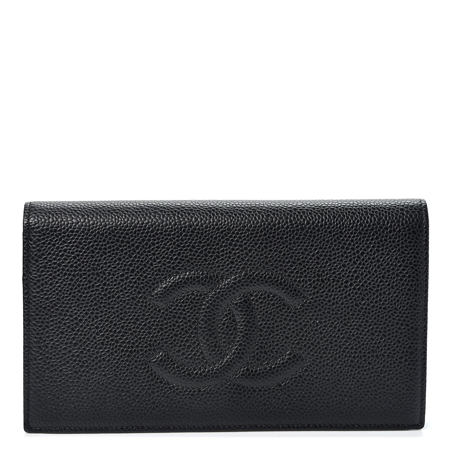 Chanel Caviar Timeless CC Yen Wallet Black 1 of 10