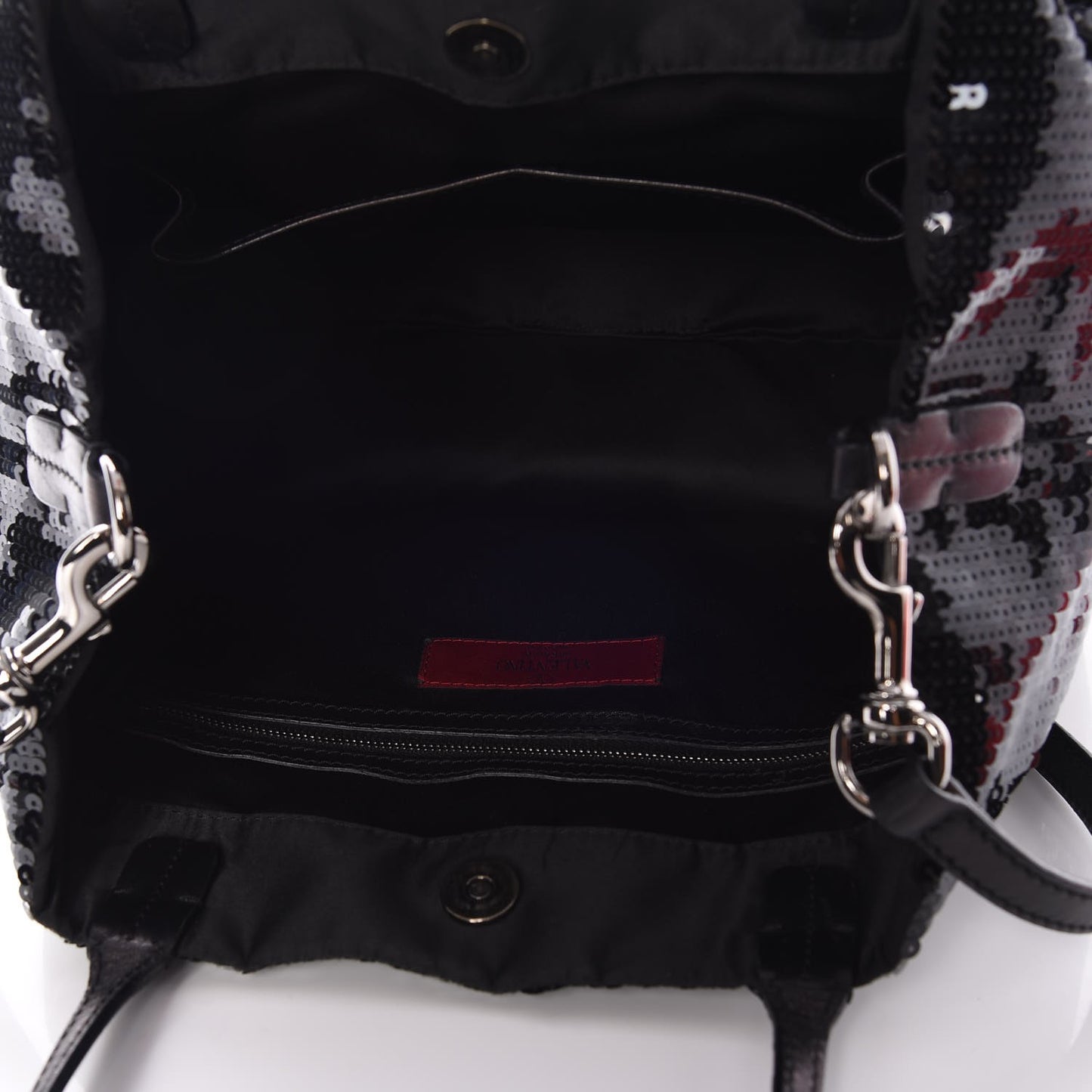 Sequin Petale Tote Black