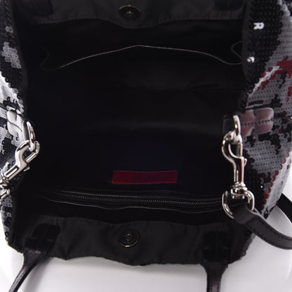 Valentino Garavani Sequin Petale Tote Black 6 of 8
