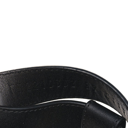 Hermes Calfskin Womens Enid Sandals 37 Black 7 of 8