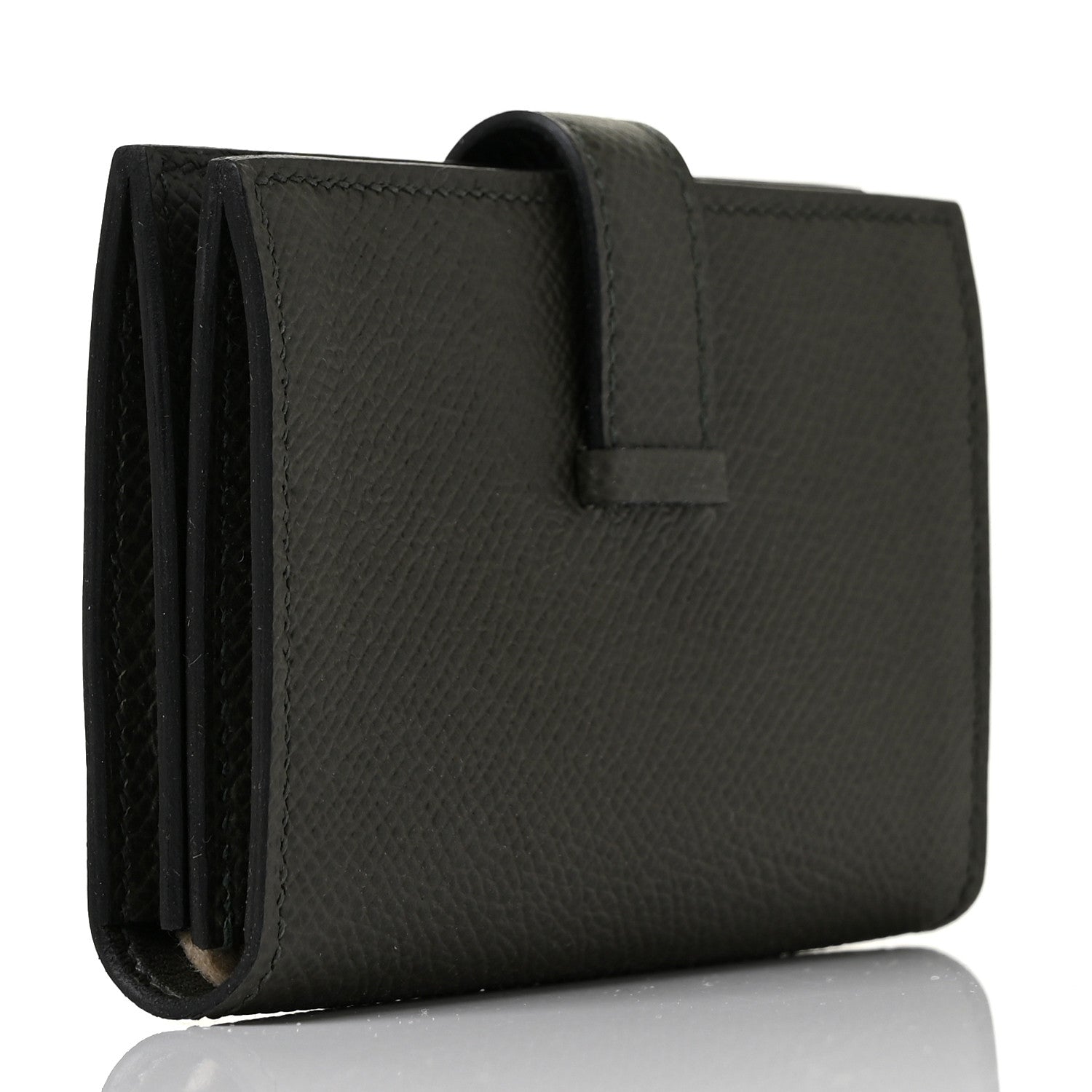 Hermes Epsom Bearn Card Holder Wallet Vert Maquis 3 of 8