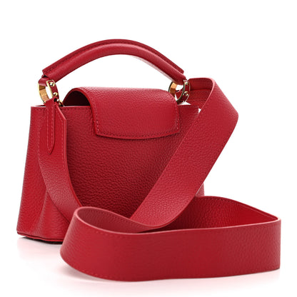 Louis Vuitton Taurillon Mini Capucines Scarlet 3 of 9