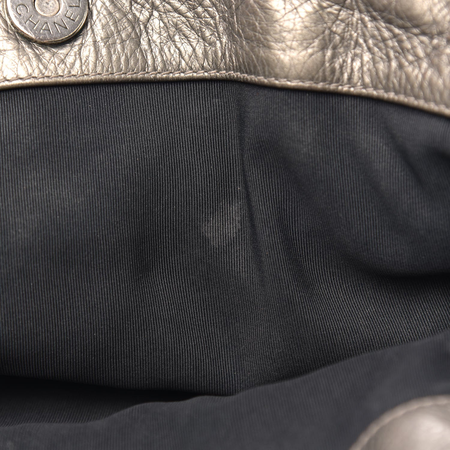 Chanel Metallic Calfskin Quilted Large Chain Me Hobo Silver 12 of 12