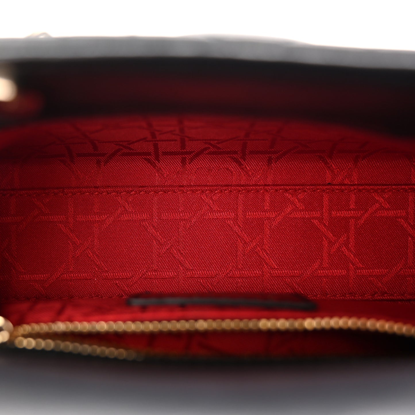 Lambskin Cannage Mini Lady Dior Black