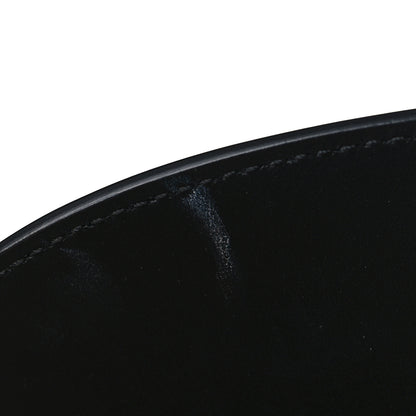 Salvatore Ferragamo Canvas Calfskin Gancini Saddle Bag Black Beige 10 of 10