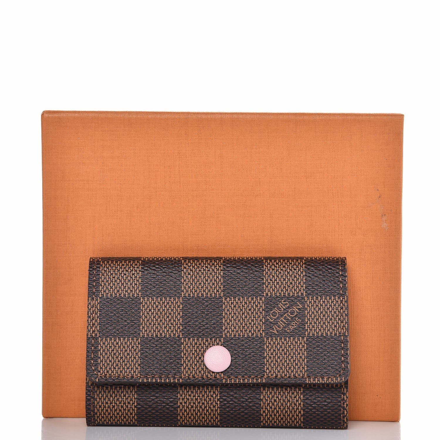 Louis Vuitton Damier Ebene Multicles 6 Key Holder Rose Ballerine 8 of 8