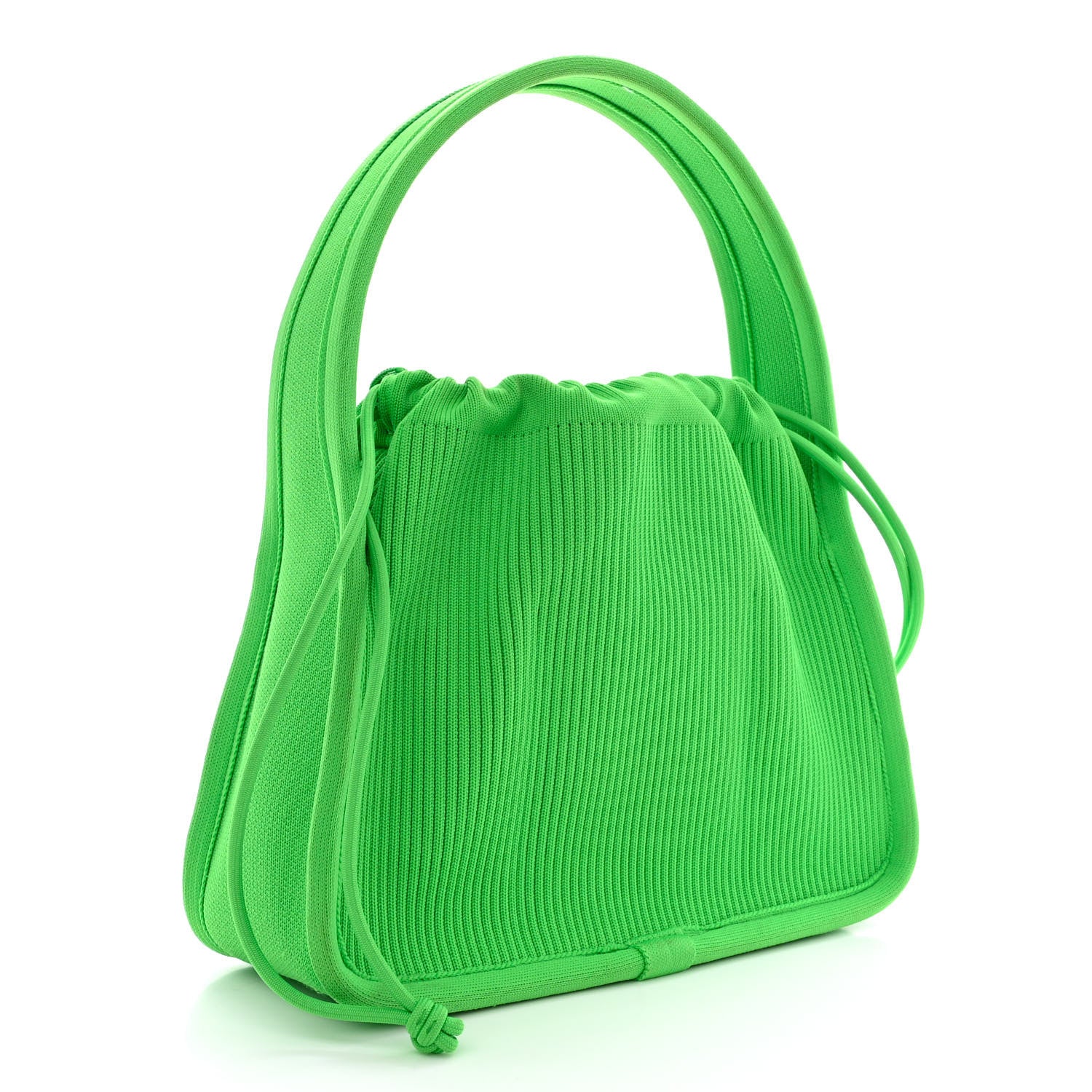 Alexander Wang Ribbed Knit Small Ryan Bag Iguana 3 of 11