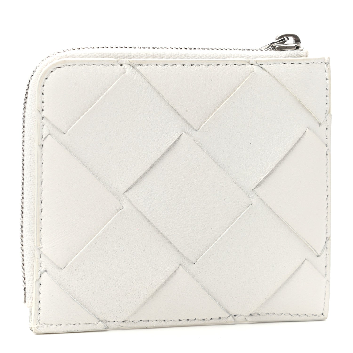 Bottega Veneta Nappa Maxi Intrecciato Coin Purse White 3 of 7