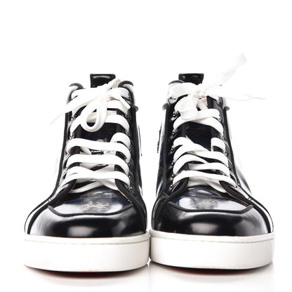 Christian Louboutin Mens Abrasivato Calfskin Rantus Orlato Flat Sneakers 41.5 Black Navy 2 of 14