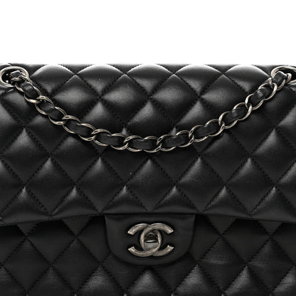Chanel Lambskin Quilted Medium Double Flap Black 3 of 11