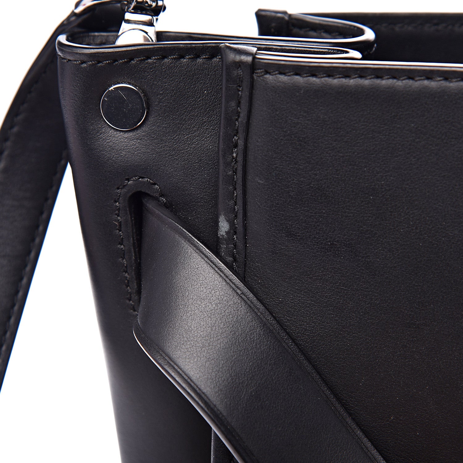 Alexander Wang Smooth Calfskin Attica Chain Satchel Black 12 of 15