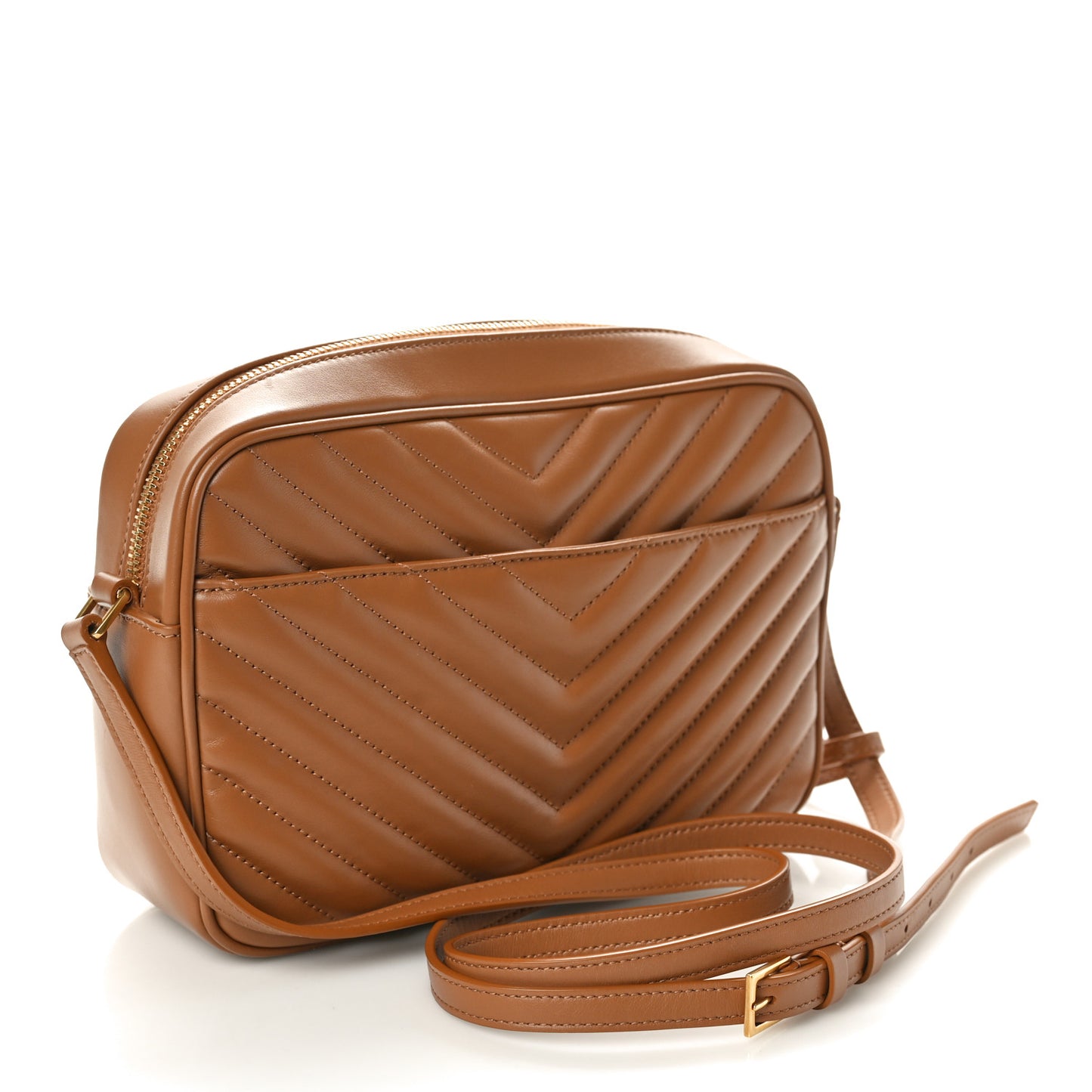 Calfskin Matelasse Monogram Lou Camera Bag Cinnamon