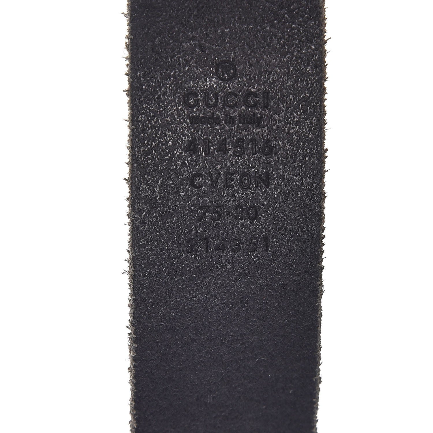 Gucci Cuoio Toscano Nickel Double G 30mm Belt 75 30 Black 7 of 7