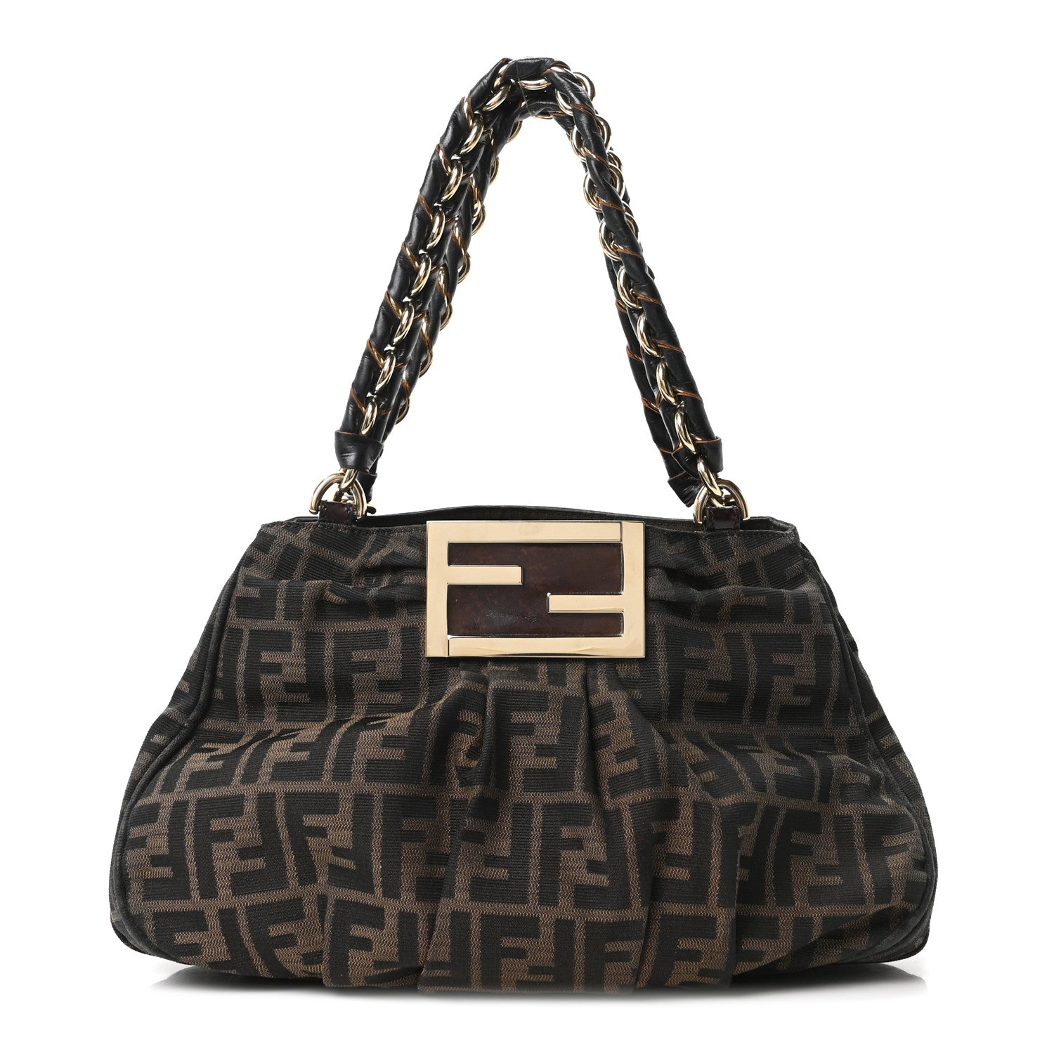 Fendi Zucca Small Mia Tote Tobacco 1 of 9