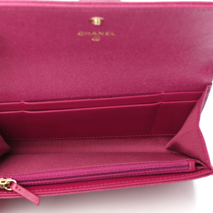 Chanel Caviar Quilted Medium Boy Flap Wallet Fuchsia 4 of 4