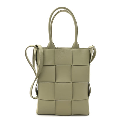 Bottega Veneta Lambskin Maxi Intrecciato North South Cassette Tote Travertine 1 of 10