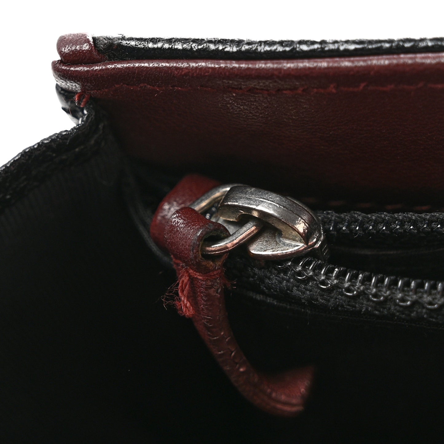 Calfskin Diamond Stitched Flap Wallet Black