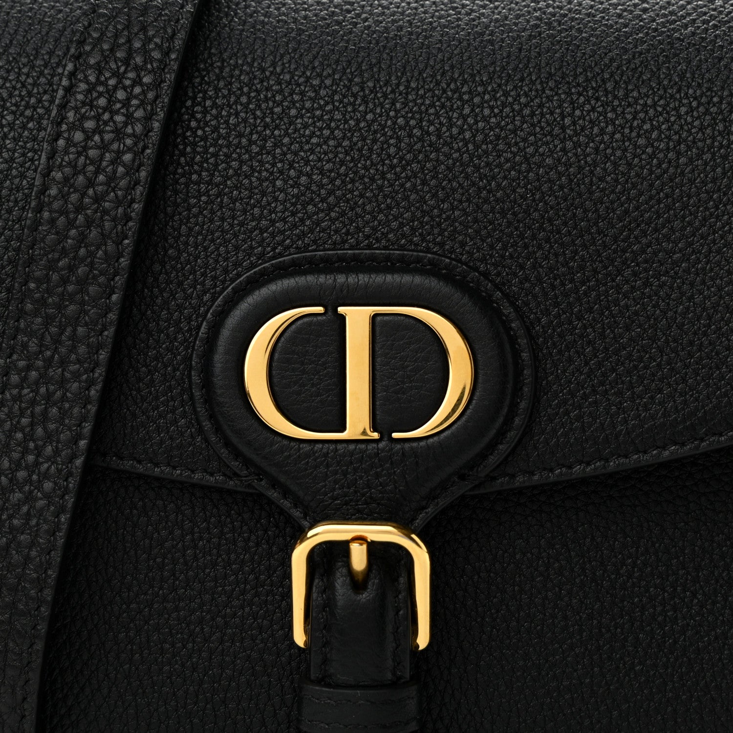 Christian Dior Grained Calfskin Medium Bobby Flap Black 7 of 10