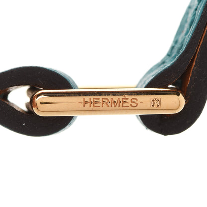 Hermes Epsom Micro Rivale Bracelet M Bleu Paon 6 of 7