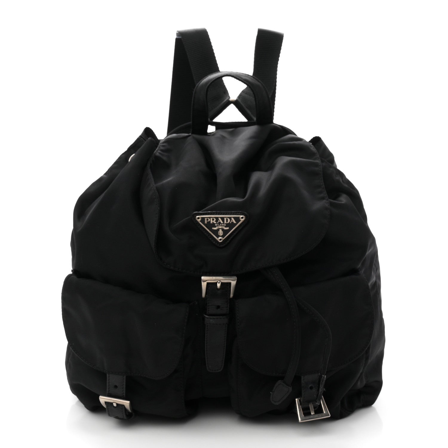Prada Tessuto Nylon Vela Medium Backpack Black 1 of 10