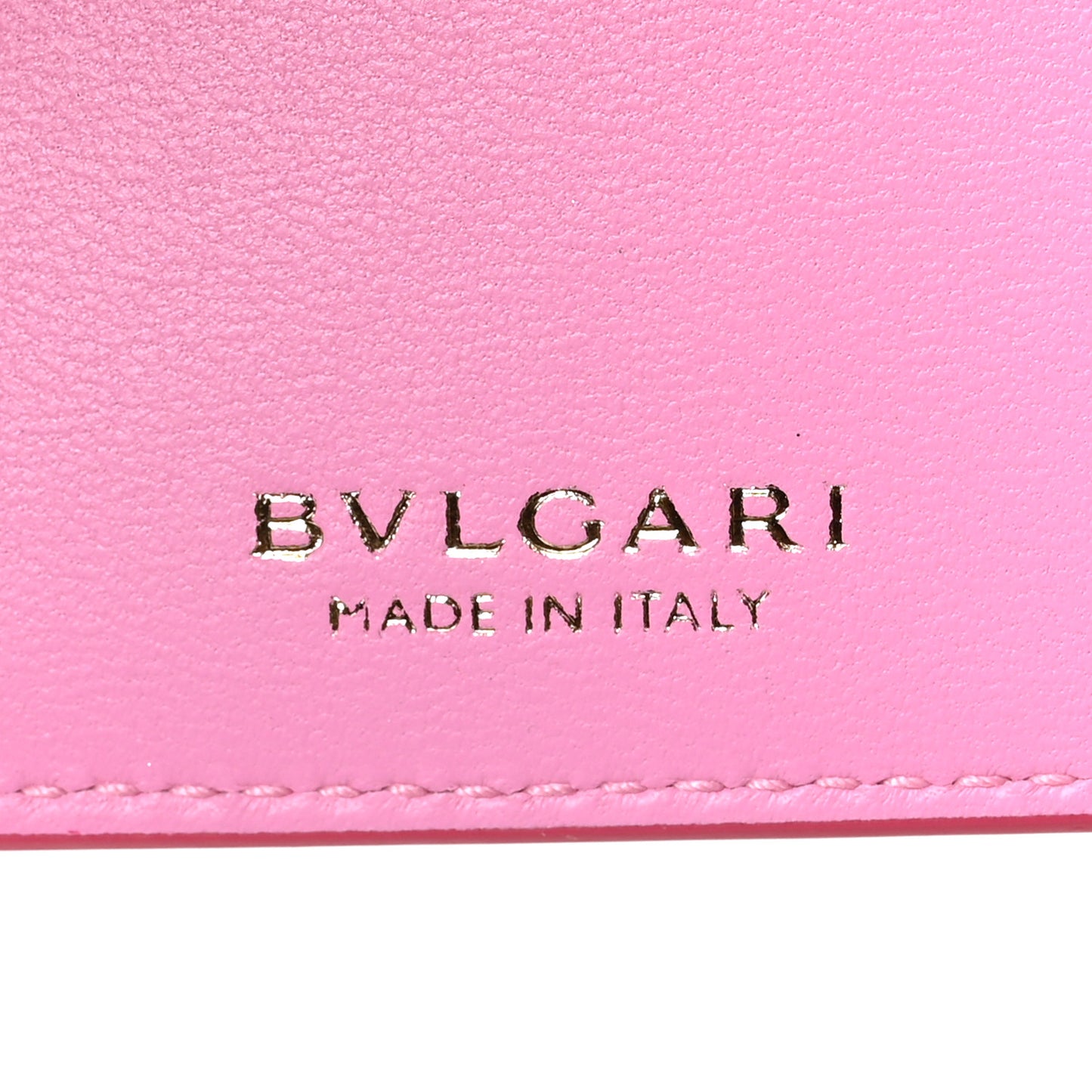 Serpenti Calfskin Card Case Fuchsia Pink