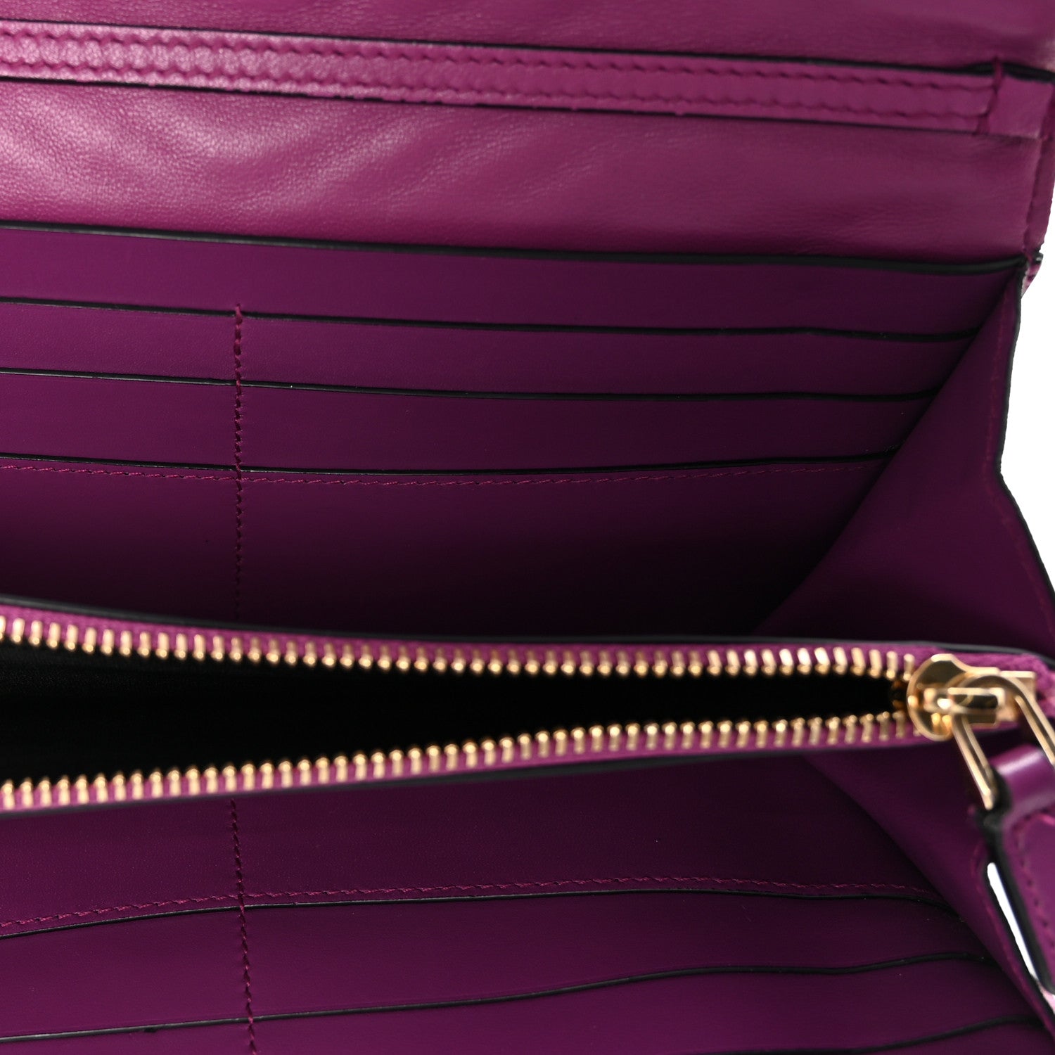 Bulgari Calfskin Quilted Serpenti Forever Clutch Plum 5 of 8