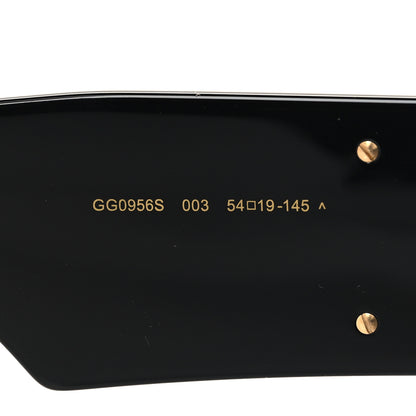 Gucci Acetate Square Frame Sunglasses Black 6 of 7