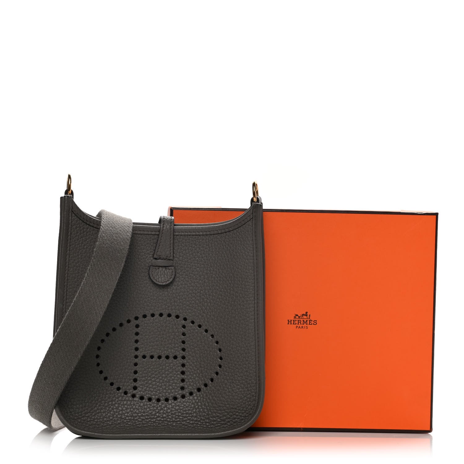Hermes Taurillon Clemence Evelyne TPM Vert De Gris 11 of 11
