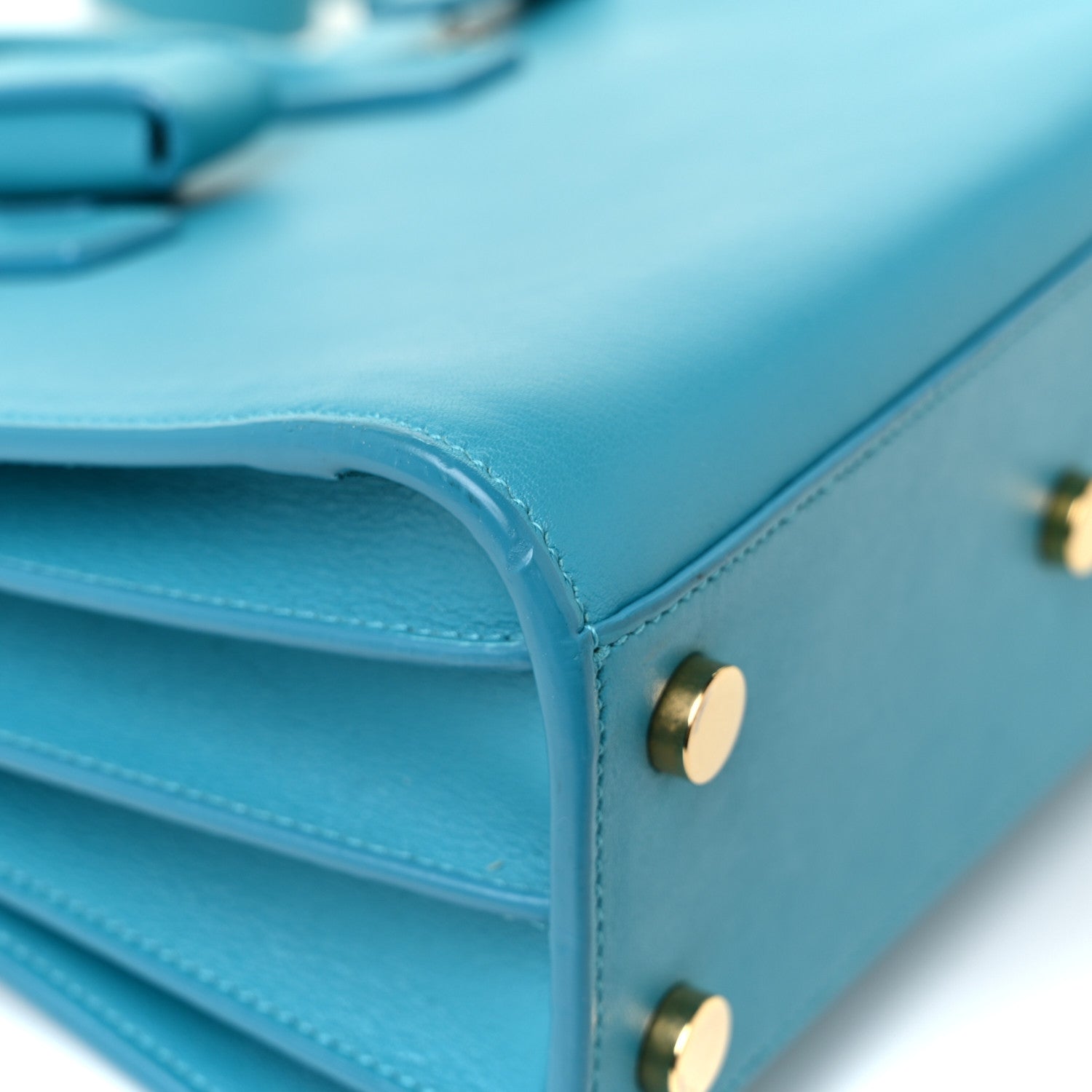 Saint Laurent Calfskin Nano Sac De Jour Turquoise 14 of 16
