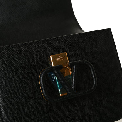 Valentino Garavani Grainy Calfskin Small VSling Shoulder Bag Black 10 of 13