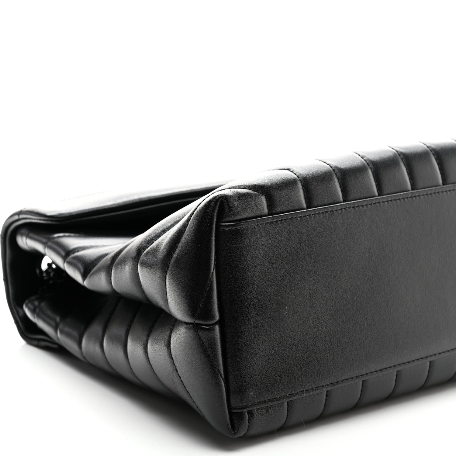 Saint Laurent Calfskin Y Quilted Monogram Monochrome Medium Loulou Chain Satchel Black 10 of 11