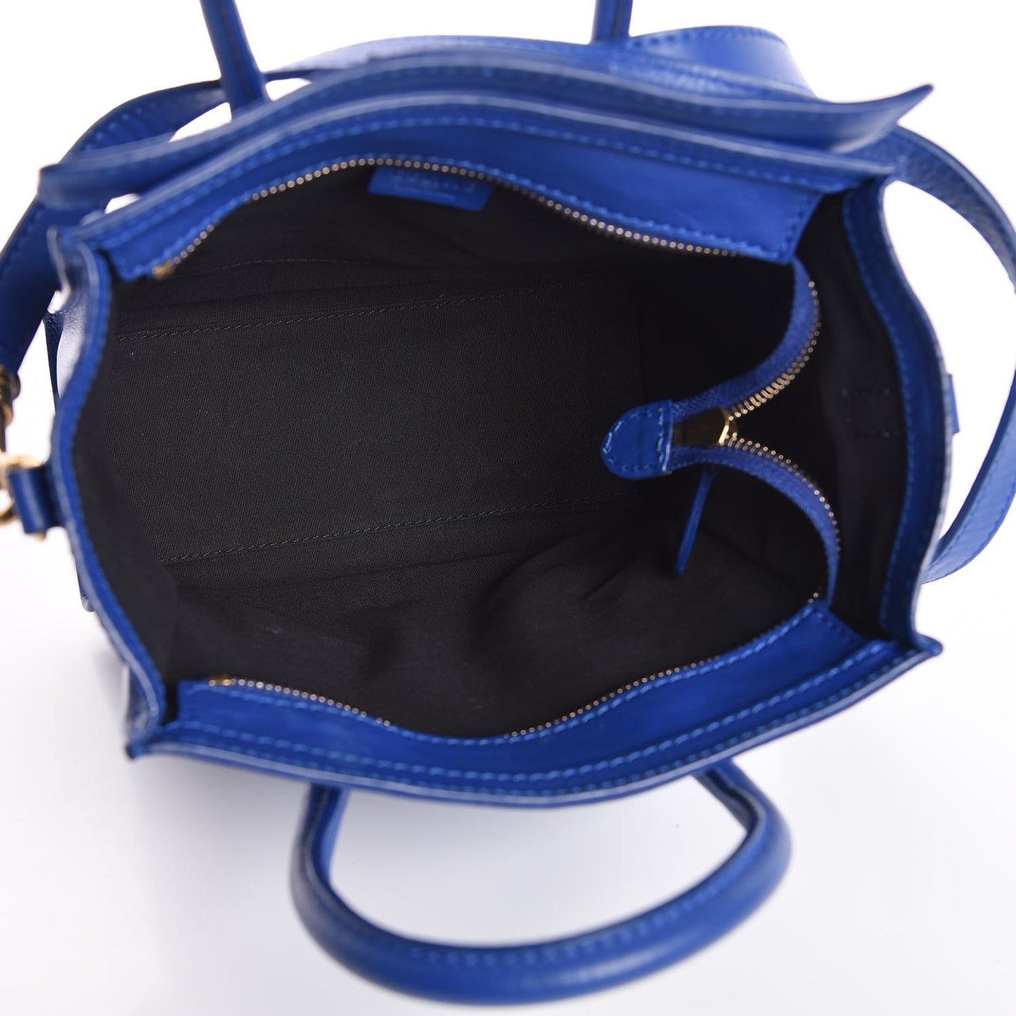 Smooth Calfskin Nano Luggage Royal Blue