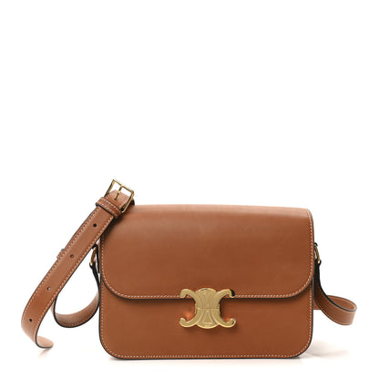 Celine Natural Calfskin Medium Triomphe Tan 1 of 10