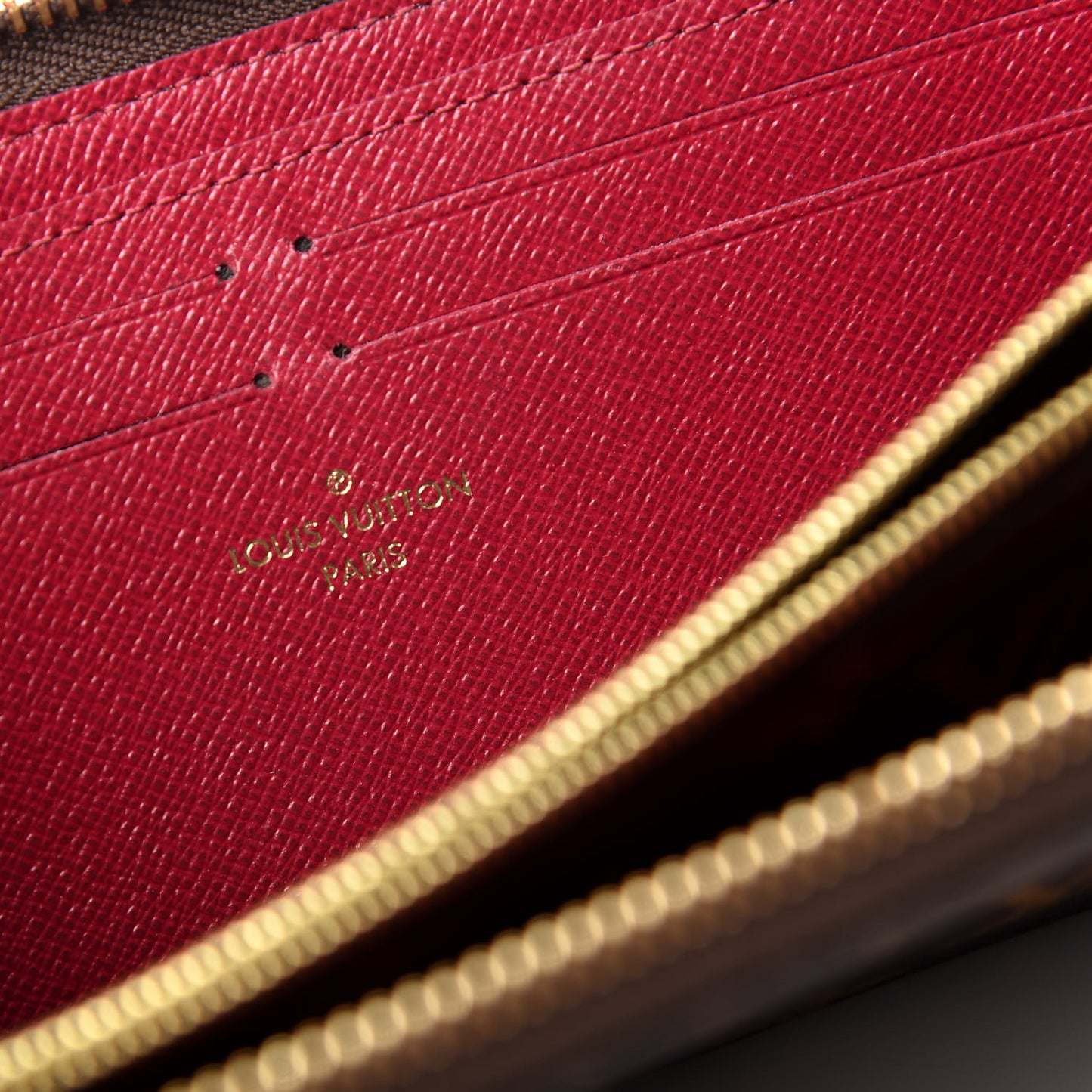 Monogram Clemence Wallet Fuchsia