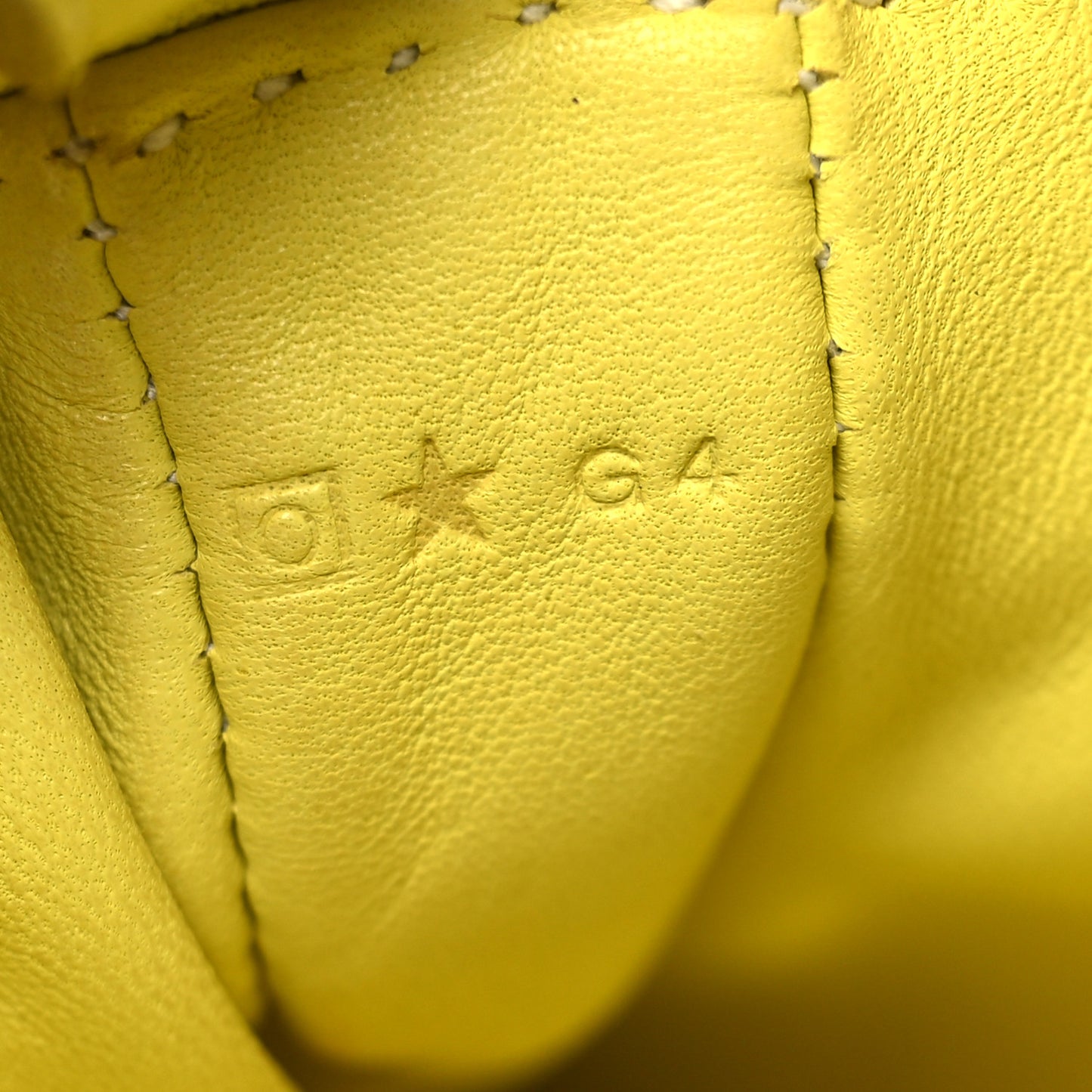 Lambskin Clou De Selle Pouch Sulphur