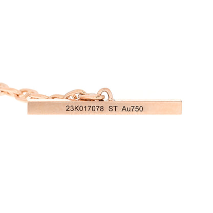 Hermes 18K Rose Gold Diamond Chaine d'Ancre Verso Bracelet ST 5 of 7