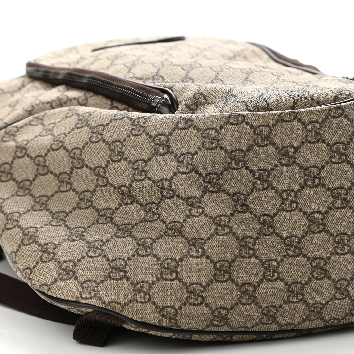 Gucci GG Plus Monogram Interlocking G Medium Backpack Dark Brown 10 of 11