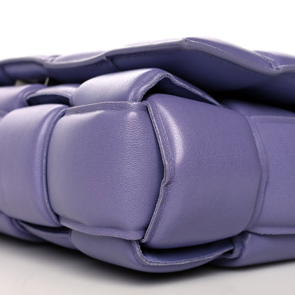 Bottega Veneta Lambskin Maxi Intreccio Padded Chain Cassette Crossbody Bag Lavender 7 of 12