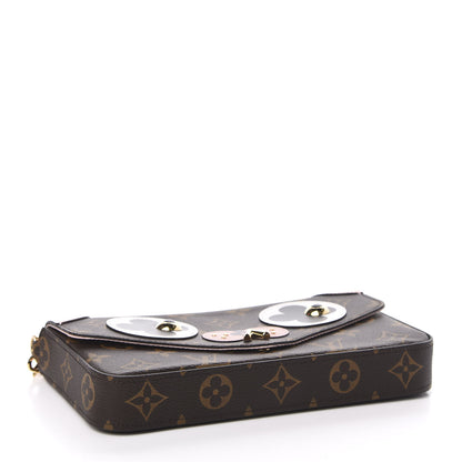 Louis Vuitton Monogram Valentine Dog Pochette Felicie Chain Wallet 4 of 11