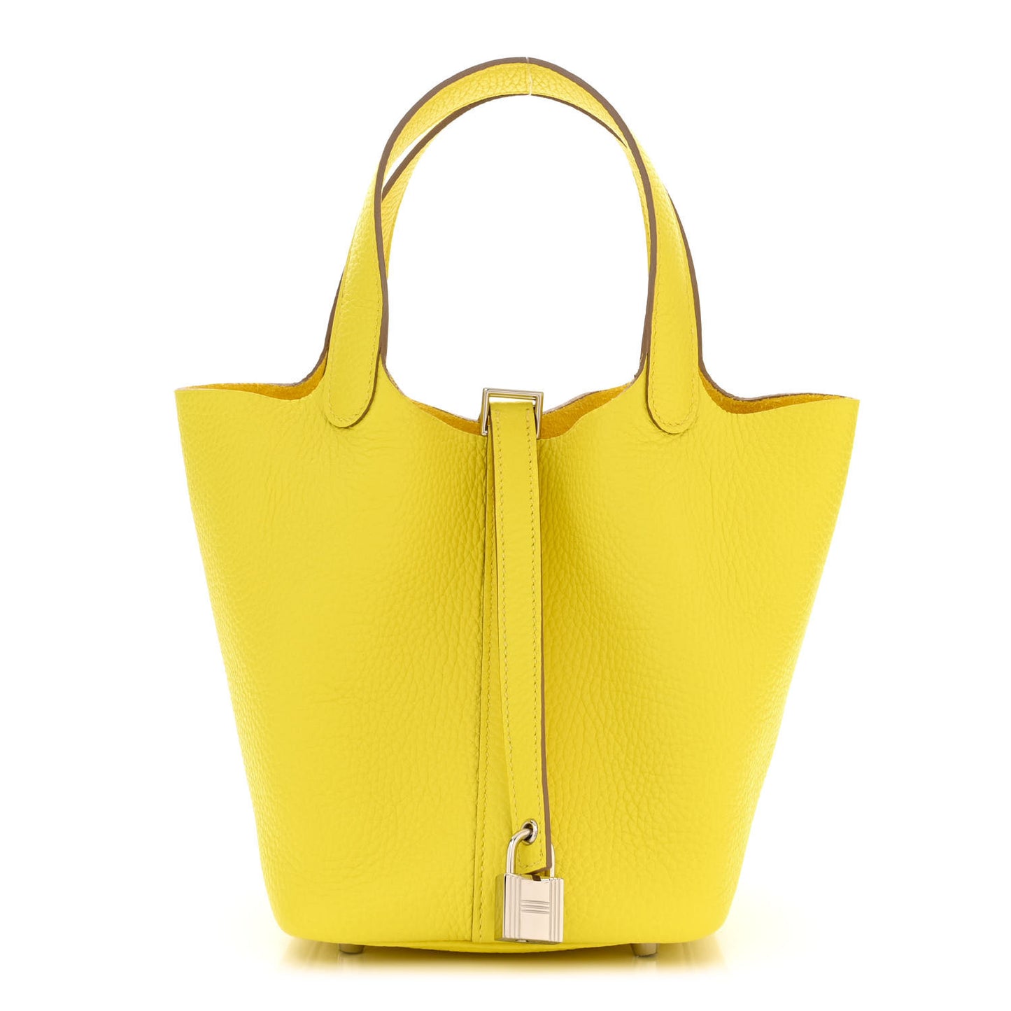 Taurillon Clemence Picotin Lock 18 PM Limoncello