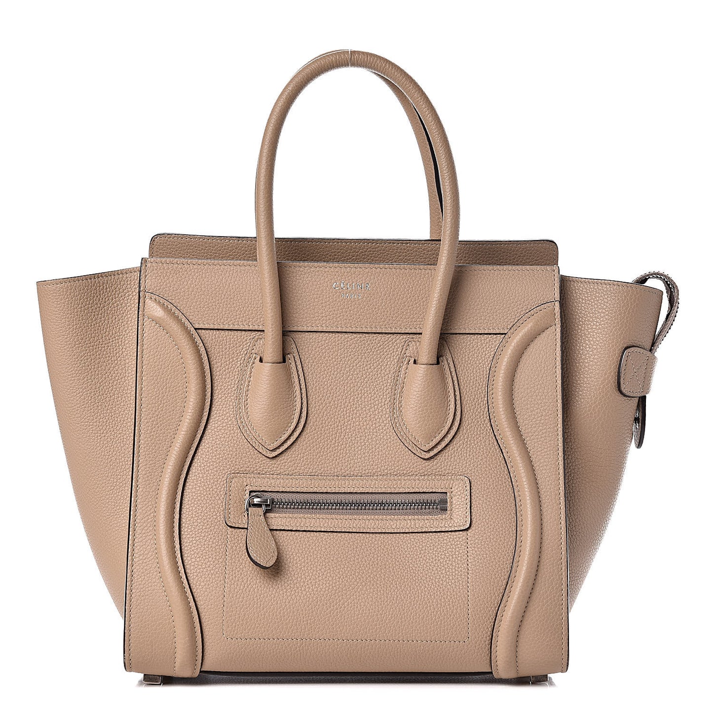 Drummed Calfskin Micro Luggage Dune