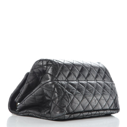 Chanel Metallic Aged Calfskin Accordion Reissue 2.55 Flap Dark Silver 4 of 9