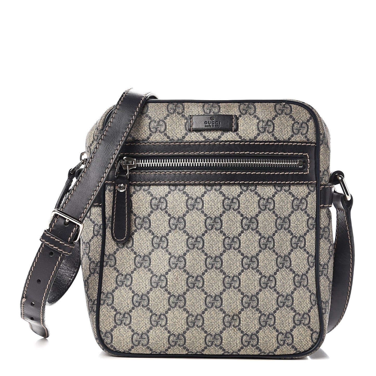GG Plus Monogram Messenger Bag Dark Brown
