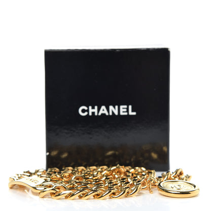 Chanel Metal Chain CC Medallion Belt Gold 5 of 5